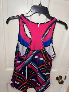 Fila Racerback Tank Top Women’s Small Pink Multicolor Athletic Activewear S - Picture 1 of 5