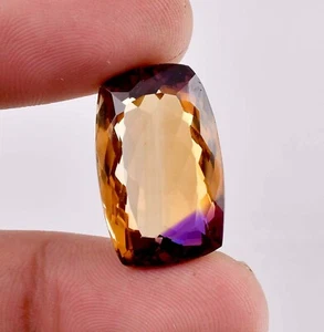 23 x 15 MM Flawless Natural Bi-Color Ametrine Loose Gems 26.10 Ct GIT Certified - Imagen 1 de 7