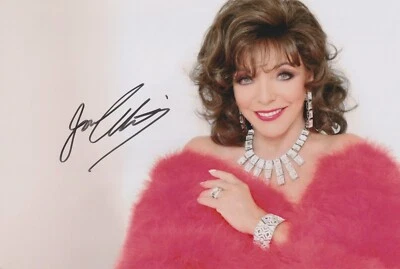 JOAN COLLINS Original Autogramm signiertes 20x30 Großfoto Top Portrait - Bild 1 von 2