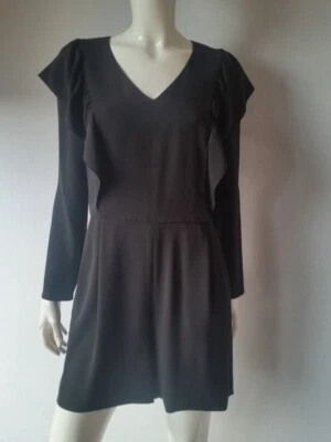 HALLHUBER Overall playsuit schwarz Langarm Gr.34=UK6*NEU* - Bild 1 von 4