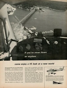 1965 CESSNA AIRPLAN Airline Special Offers Put You At Controls Vintage Print Ad - Picture 1 of 8