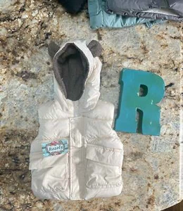 Kids Animal Ear Puffer Vest Warm Fur Lined Animal Ear Vest Fun Fall Vest - Picture 1 of 16