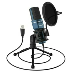 USB Microphone, TONOR Condenser PC Gaming Mic with Tripod Stand & Pop Filter. - Picture 1 of 6