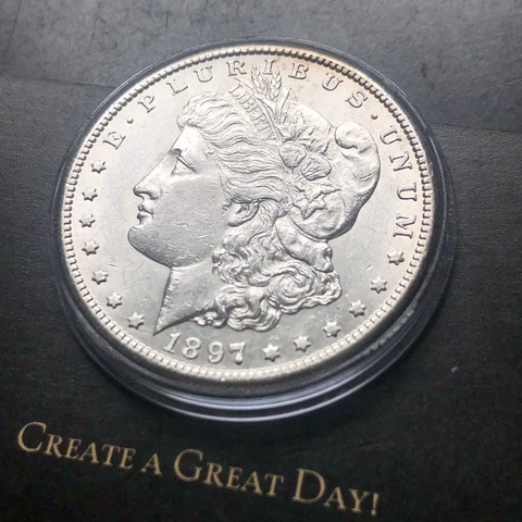 Better Date 🤩 1897-S 🇺🇸 Morgan Silver Dollar $1 BU Uncirculated 90% MS Cover
