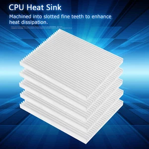 5Pcs Heat Sink CPU Ultra Thin Aluminum Cooling HeatDissipating Parts - Afbeelding 1 van 12