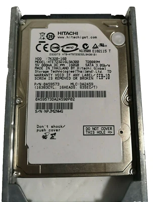 Hitachi Z7K320-160 160 GB 2.5 inch Hard Drive HTE723216L9A300 - Image 1 of 4