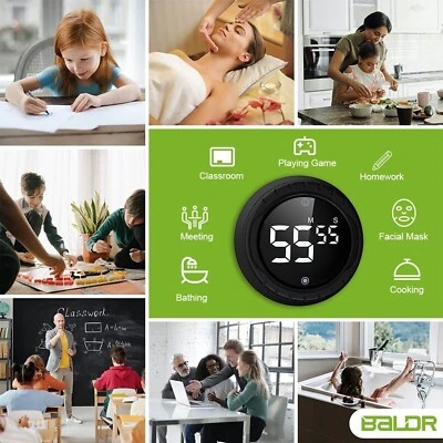 BALDR Digital Twist Küchentimer, magnetischer Countdown Count Up & Down - Bild 1 von 4