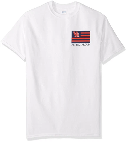 NCAA Houston Cougars Flying Proud Short sleeve, Xx-Large, White Cover