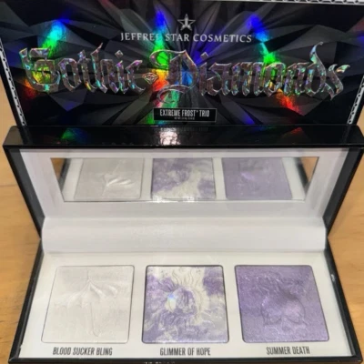 Jeffree Star Cosmetics Gothic Diamonds Extreme Frost Trio Palette -NOT EXPIRED!  - Image 1 of 4