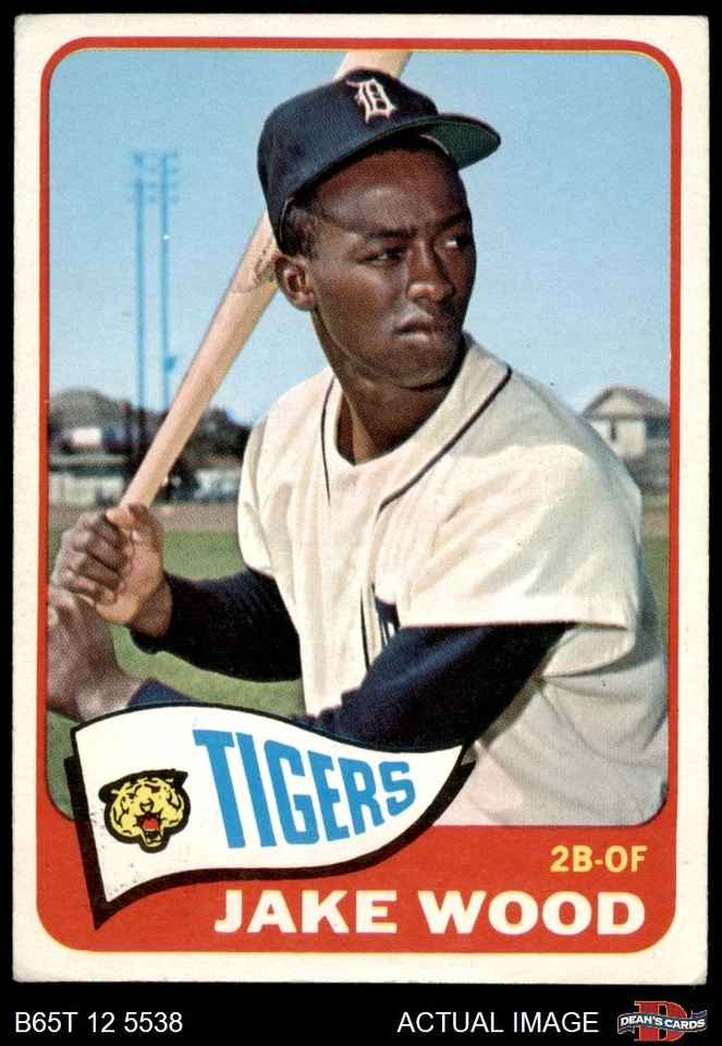 1965 Topps #547 Jake Wood Tigers SHORT-PRINT 4.5 - VG/EX+ - Image 1 of 1