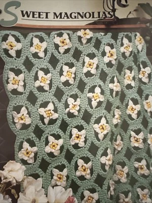 CROCHET Annie’s Afghan Quilt Club ~ “Sweet Magnolia” ~ PATTERN ~ - Image 1 of 2