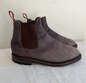 ALLEN EDMONDS Mens Surrey Chelsea 8.5 3E Weatherproof Ankle Boots Brown Comfort - Picture 1 of 22