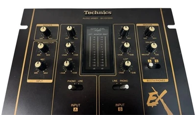 Vintage Technics SH-EX1200 DJ Audio Mixer Black Serviced Tested Japan - Image 1 of 4
