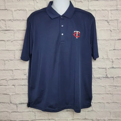 Cutter & Buck Minnesota Twins polo shirt Mens Size XL Blue - Image 1 of 4