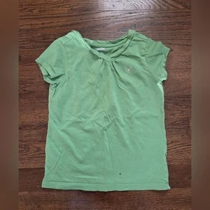 GYMBOREE Girls 4 Green V-Neck Tee - Picture 1 of 7