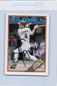 1988 Topps #91 Joey Cora Padres auto firmata *K9808 - Foto 1 di 2