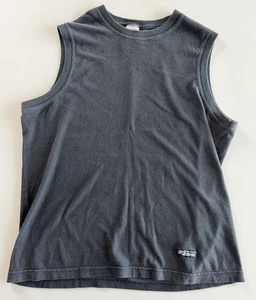 Vintage 90s GAP Athletic Blue Sleeveless Men’s Shirt Size Small Made In USA - Picture 1 of 5