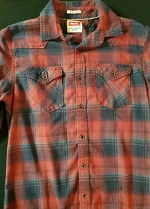 Wrangler Flex For Comfort kariertes langärmliges Herrenhemd mit Knopfleiste Größe Medium - Bild 1 von 7