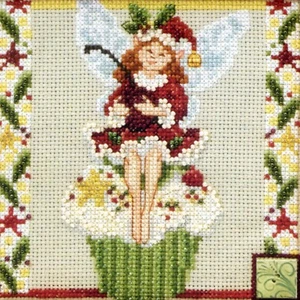 Kit de punto de cruz con cuentas de hadas cupcake Mill Hill 2011 Jim Shore Fairies - Imagen 1 de 3