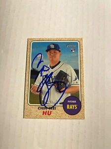 Tampa Bay Rays CHIH WEI HU Signed Card - Picture 1 of 1