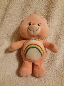 Care Bear 2002, Cheer Bear trägt Halskette.  10 Zoll Plüsch.  - Bild 1 von 6
