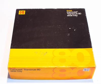Kodak Carousel Slide Tray Transvue 80 In Original Black Box - Image 1 of 3