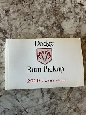Dodge Pickup 00 Ram Truck 1500 2500 3500 2000 libro manual del propietario Foto 1 de 2