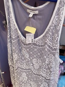 Maurices Plus Size L Lavender And Lace Tank Top Blouse Shirt NWT New With Tag - Picture 1 of 9