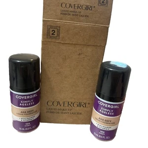COVERGIRL 105 IVORY LIQUID FOUNDATION SIMPLY AGELESS pack of 2 - Picture 1 of 4