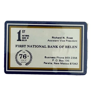 1979 First National Bank of Belen Business Playing Cards Sealed 76th Year - Picture 1 of 5
