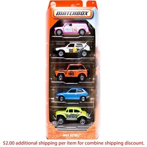 Matchbox "MBX Retro" Colección Metal Modelo Coche Set - Pack de 5 - Imagen 1 de 6
