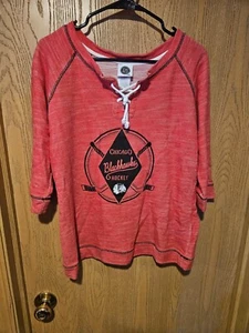 MAGLIA CHICAGO BLACKHAWKS DONNA GRANDE REEBOK SHIRT NHL - Foto 1 di 6