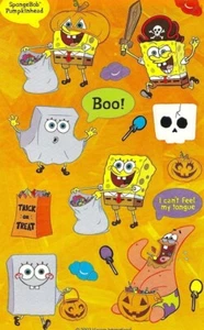 Maxi SPONGEBOB SQUAREPANTS HALLOWEEN Sandylion Stickers *VINTAGE* - Picture 1 of 1