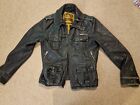 Superdry Leather Jacket. Large MLA-I001