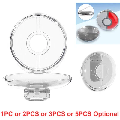 For Pokémon GO Plus+ PC Transparent Protective Case Cover Hard Shell with Clip - Image 1 of 4