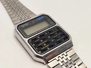 Casio Vintage CS-831 ALARM CHRONOGRAPH Calculator Armbanduhr Mod 231 - For Parts - Bild 1 von 19