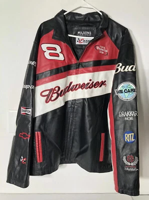 ^ Chaqueta de cuero Wilson NASCAR WINSTON CUP DALE WINHARDT Jr #8 Talla XL. BC124 Foto 1 de 4