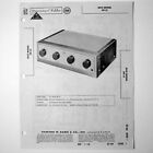 Eico Model Hf-12 Ac 6 Tube Audio Amplifier - Sams Photofact ? 1959 - New Nos