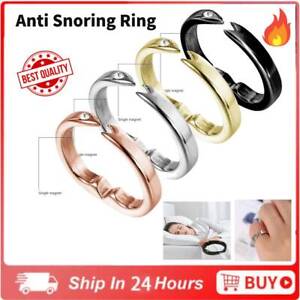 New Anti Snore Therapeutic Acupressure Stop Snoring Snore Ring Natural Sleep Aid