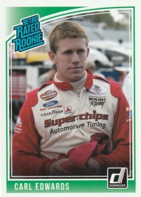 CARL EDWARDS 2019 DONRUSS RETRO RATED ROOKIE - Image 1 of 2