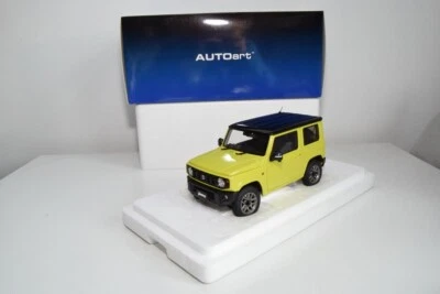 B61 1:18 AUTOART AUTO ART 78501 SUZUKI JIMNY JB64 KINETIC YELLOW BLACK ROOF MIB - Immagine 1 di 4