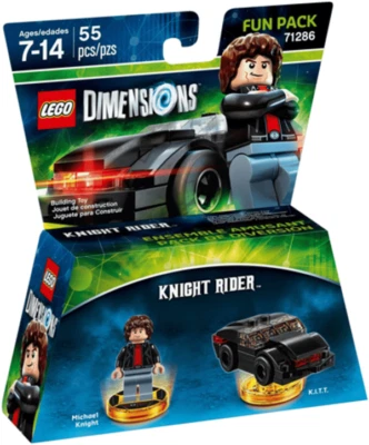 Lego Fun Pack - Knight Rider (Michael Knight y K.I.T.T.) Juego de dimensiones 71286 Foto 1 de 2