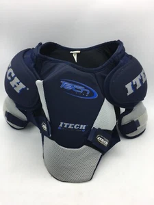 ITECH SP 155 Hockey Shoulder Pads Junior Size Large Tech Lite (SP155-01) - Picture 1 of 9