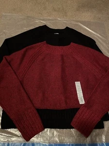 Neu (3) Sonoma Pullover mit Rundhalsausschnitt - schwarz/rot/pink - Medium - KOSTENLOSER VERSAND - Bild 1 von 15