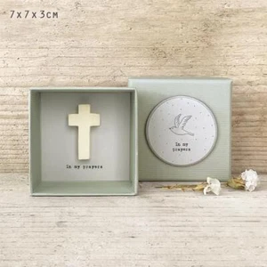 Tarjeta de felicitación en caja simpatía dolor regalo religioso en mis oraciones este de la India - Imagen 1 de 2