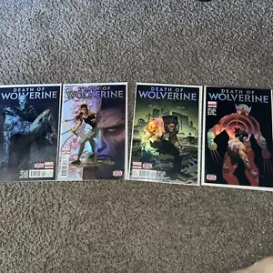 DEATH OF WOLVERINE #1-4 FOIL COVERS MARVEL COMIC BOOKS 2014 HIGH GRADES - Picture 1 of 3