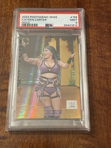 2024 Panini Photogenic WWE Kayden Carter Gold 10/10 #156 PSA 9 POP 1 None Higher - Picture 1 of 3