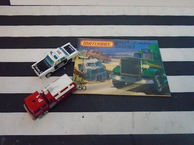 Matchbox Lesney 'Code Red' Camión de Bomberos/Jefe de Policía Coche X 2 1981 ¡NUEVO DE LOTE RARO! VALOR Foto 1 de 4