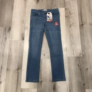 Levi"s Size 8 REG 711 Skinny Girls Stretch Blue Adjustable Waist - Picture 1 of 7