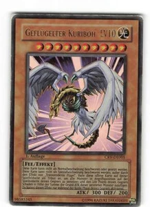 Yugioh GEFLÜGELTER KURIBOH LV10 , crv-de005 Ultra Rare deutsch Played 1. Auflage - Bild 1 von 2